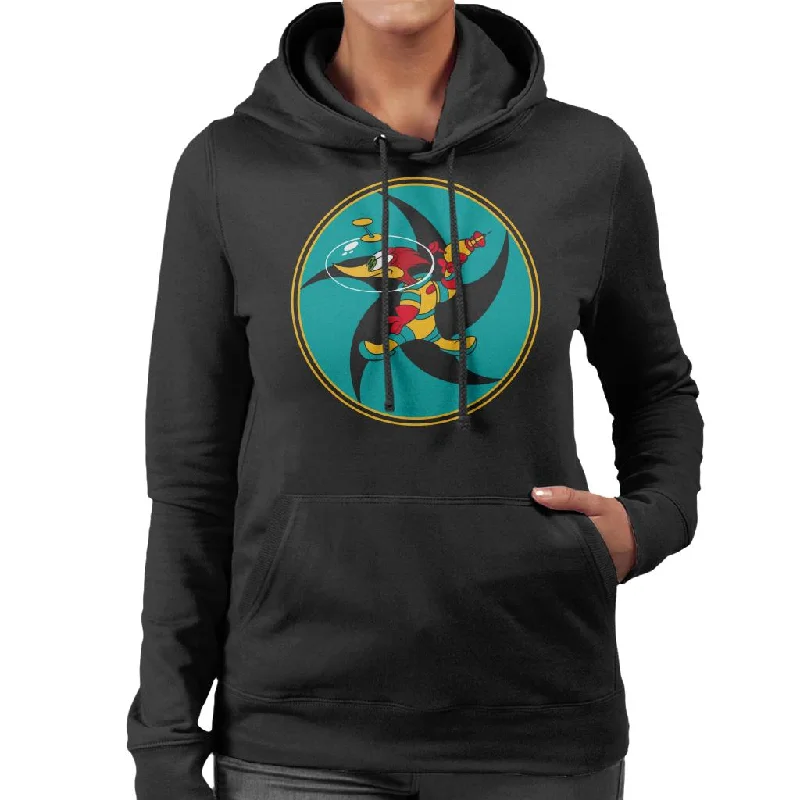 Woody Woodpecker Space Suit Women's Hooded Sweatshirt